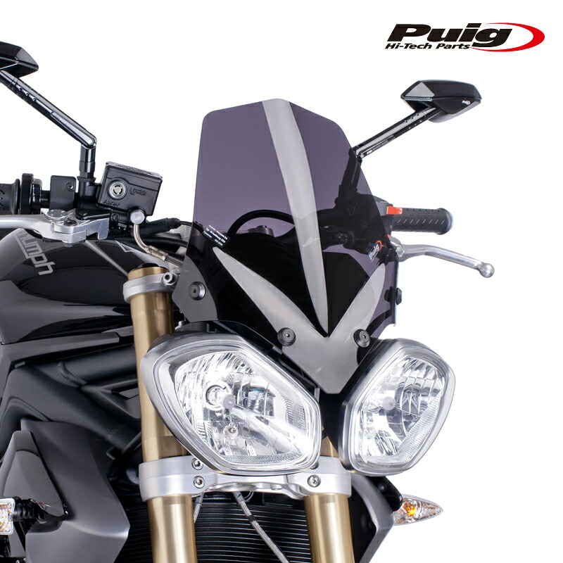 Puig 5658F NEW GENERATION WINDSHIELD SPORT [DARK SMOKE] TRIUMPH SPEED TRIPLE (11-15) SPEED TRIPLE R (12-15) プーチ スクリーン カウル