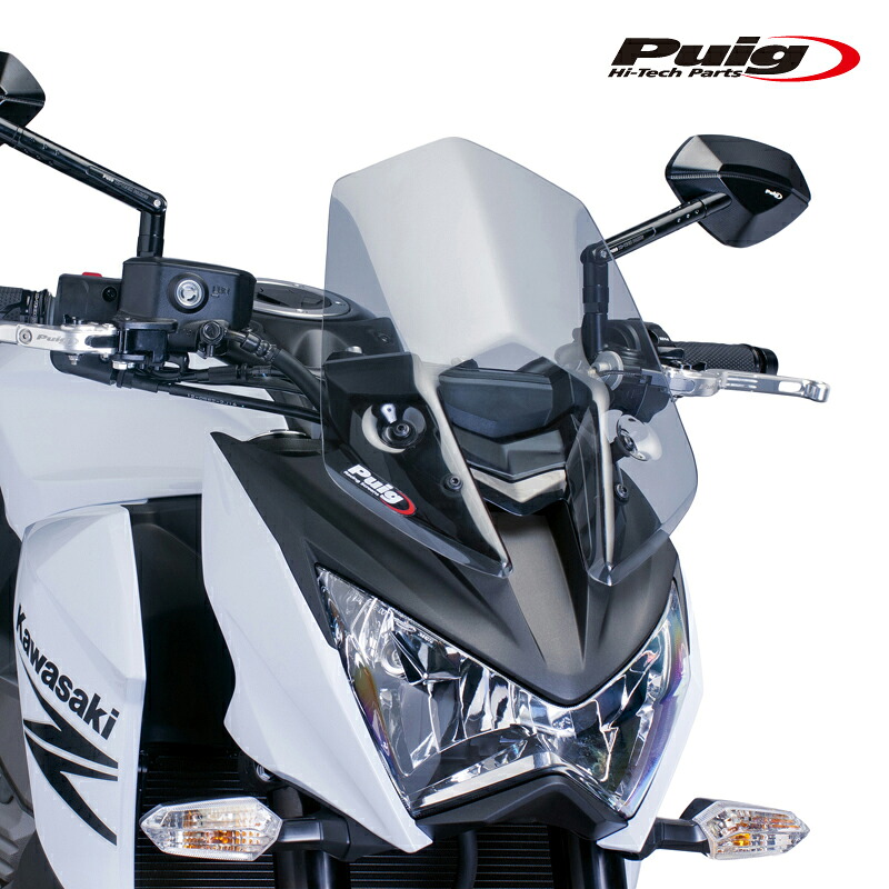 Puig 6401H NEW GENERATION SPORT [SMOKE] Kawasaki Z800 (13-16) Z800E (13-16) プーチ スクリーン カウル