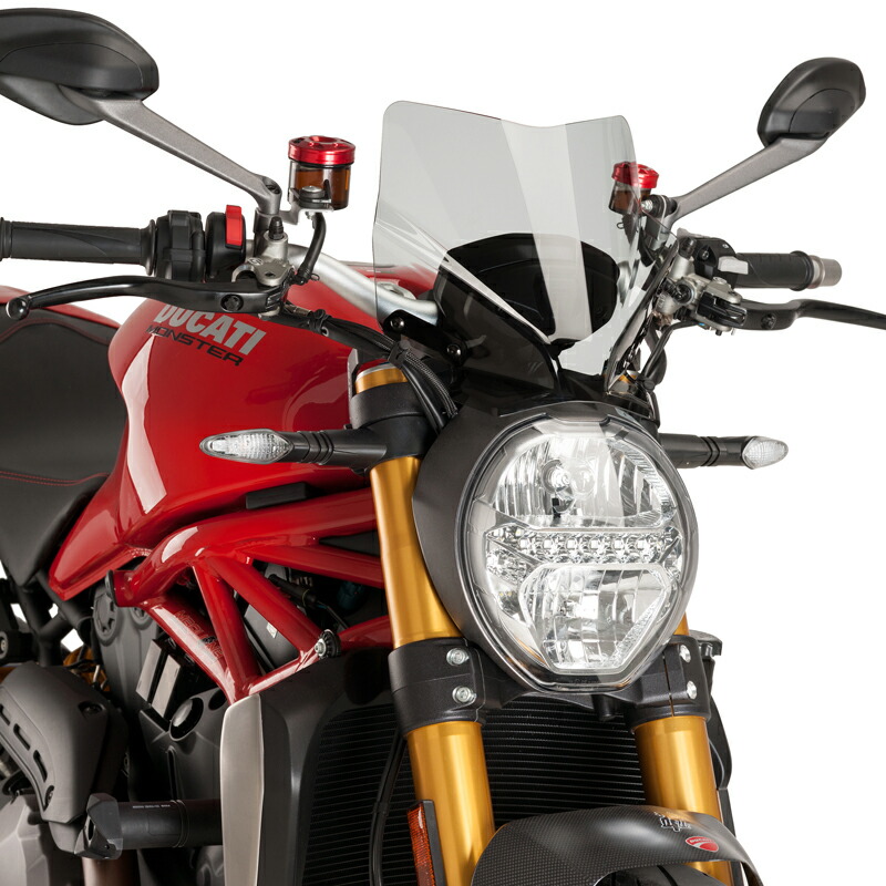 Puig 7013W NEW GENERATION SPORT [CLEAR] DUCATI MONSTER 1200/S(14-21) MONSTER 1200 R(16-20) MONSTER 821(14-20) プーチ スクリーン カウル