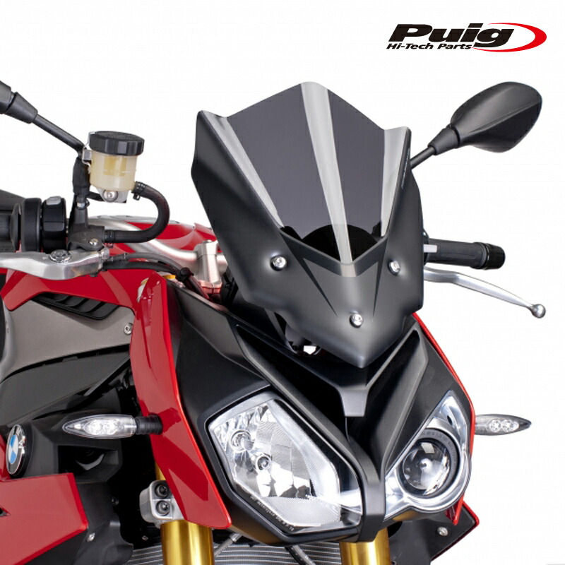 Puig 7040F RACING-SCREEN [DARK SMOKE] BMW S1000R (14-18) プーチ スクリーン カウル