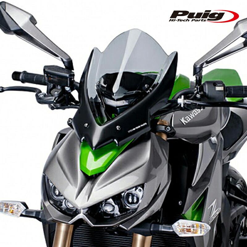 Puig 7514H NEW GENERATION TOURING [SMOKE] Kawasaki Z1000 (14-20) Z1000R (17-21) プーチ スクリーン カウル｜RAMBUTAN