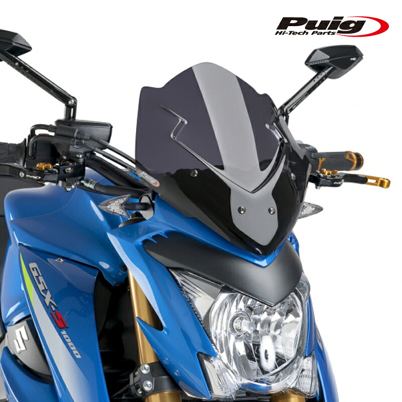 Puig 7653F NEW GENERATION SPORT [DARK SMOKE] SUZUKI GSX-S1000 (15-20) プーチ スクリーン カウル｜RAMBUTAN