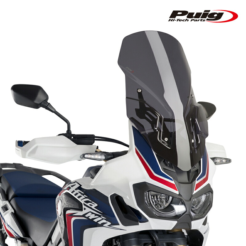 Puig 9156F SCREEN TOURING ステー付 [DARK SMOKE] HONDA CRF1000L AFRICA TWIN (16-19) プーチ スクリーン カウル