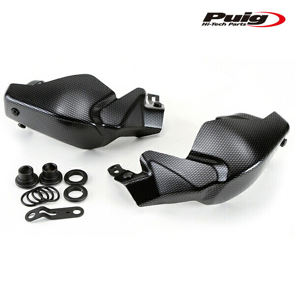 Puig 9161C HAND GUARDS SPORT MODEL [CARBON LOOK] YAMAHA MT-07 (14-20) MT-07 ABS (14-16) プーチ ハンドガード カウル｜RAMBUTAN