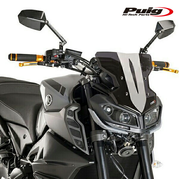 Puig 9376F NEW GENERATION SPORT [DARK SMOKE] YAMAHA MT-09 (17-20) MT-09 SP (18-20) FZ-09 (17-20) プーチ スクリーン カウル