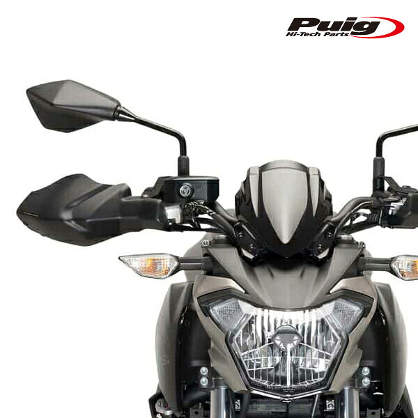 Puig 9398J HAND GUARD [MATT BLACK] Kawasaki Z900 (17-24) Z650 (17-25) プーチ ハンドガード カウル｜RAMBUTAN