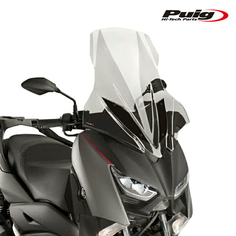 Puig 9476H SCREEN V-TECH TOURING [SMOKE] YAMAHA X-MAX 125(18-22) X-MAX 300(17-22) X-MAX 400(18-23) プーチ スクリーン カウル｜RAMBUTAN