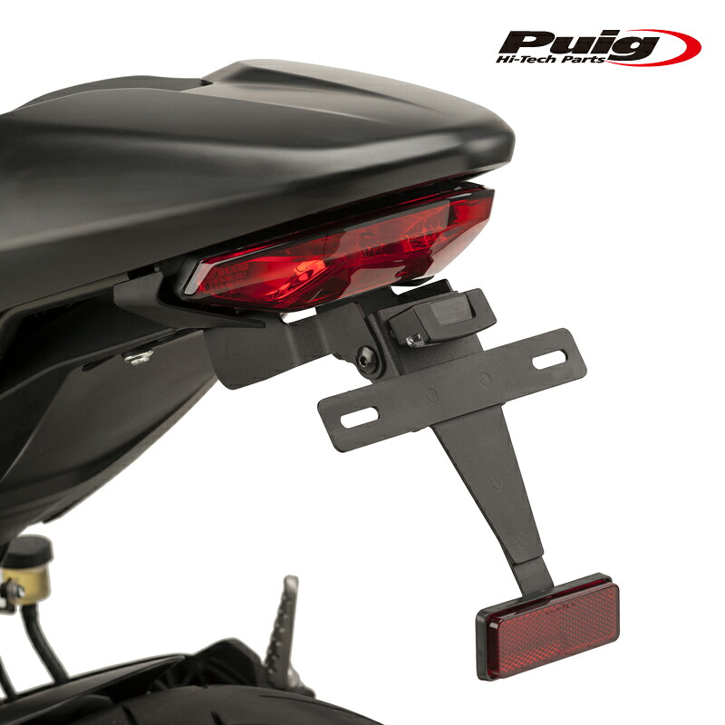 Puig 9496N LICENSE SUPPORTS DUCATI MONSTER1200 (17-21) MONSTER 1200 S (17-21) MONSTER 797 (17-20) MONSTER 821 (18-20) SUPERSPORT 939 (17-20) プーチ フェンダーレス