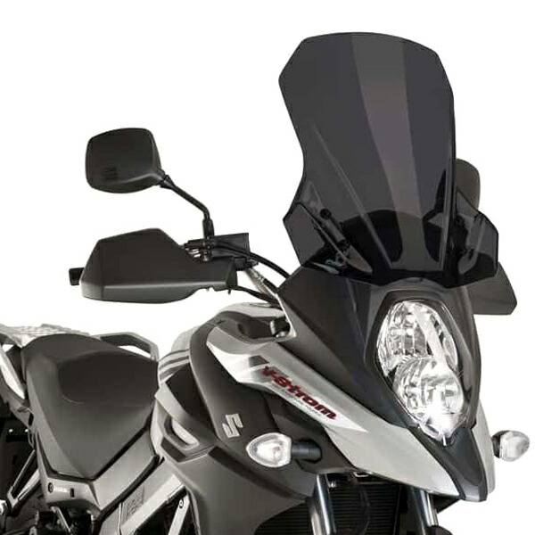 Puig 9719F SCREEN TOURING [DARK SMOKE] SUZUKI DL650 V-STROM (17-25) プーチ スクリーン カウル スズキ Vストローム