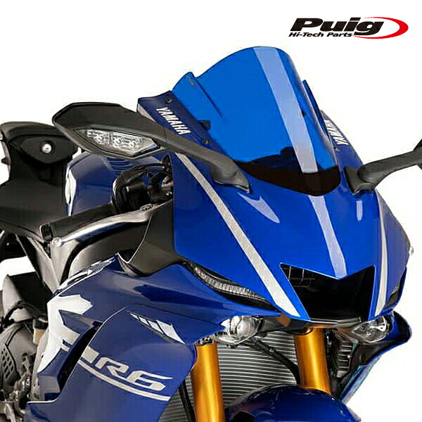 Puig 9723A RACING SCREEN [BLUE] YAMAHA YZF-R6(17-20) YZF-R6 RACE(21-26) YZF-R7(22-26) プーチ スクリーン カウル｜RAMBUTAN 16,814円