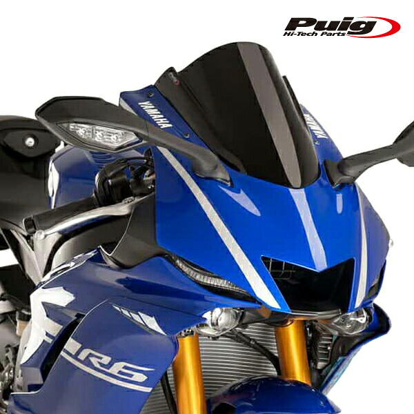 Puig 9723N RACING SCREEN [BLACK] YAMAHA YZF-R6 (17-20) YZF-R7 (22-25) プーチ スクリーン カウル