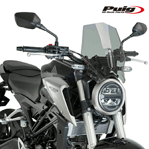 Puig 9734H NEW GENERATION SPORT [SMOKE] HONDA CB125R NEO SPORTS CAFE(18-23) CB300R NEO SPORTS CAFE(18-23) プーチ　スクリーン カウル