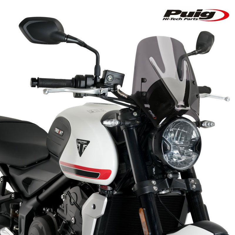 Puig 20638F NEW GENERATION WINDSHIELD SPORT [DARK SMOKE] TRIUMPH TRIDENT 660 (21-23) プーチ スクリーン カウル