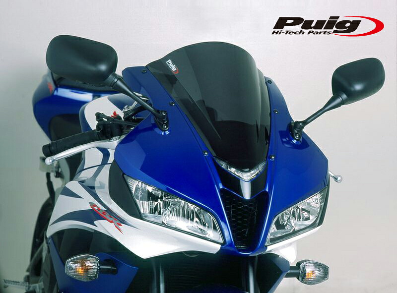 Puig 4356N RACING-SCREEN [BLACK] HONDA CBR600RR(07-12) HONDA CBR600RR ABS (09-12) プーチ スクリーン カウル｜RAMBUTAN