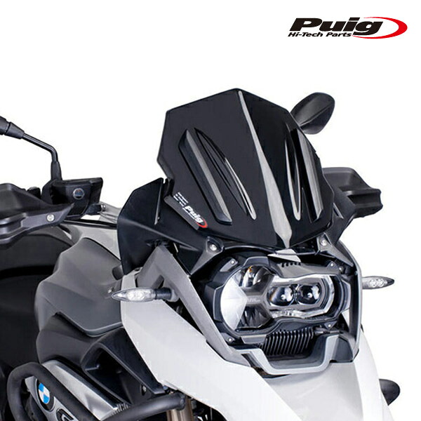 Puig 6487N RACING-SCREEN [BLACK] BMW R1200GS (13-18) R1200GS ADVENTURE (14-18) プーチ スクリーン カウル｜RAMBUTAN