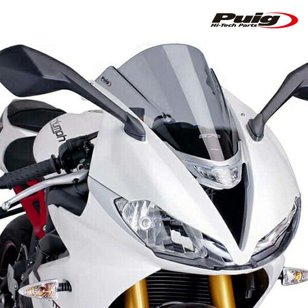 Puig 6498h RACING-SCREEN [SMOKE] TRIUMPH DAYTONA 675 (13-17) DAYTONA 675 R (13-17) プーチ スクリーン カウル