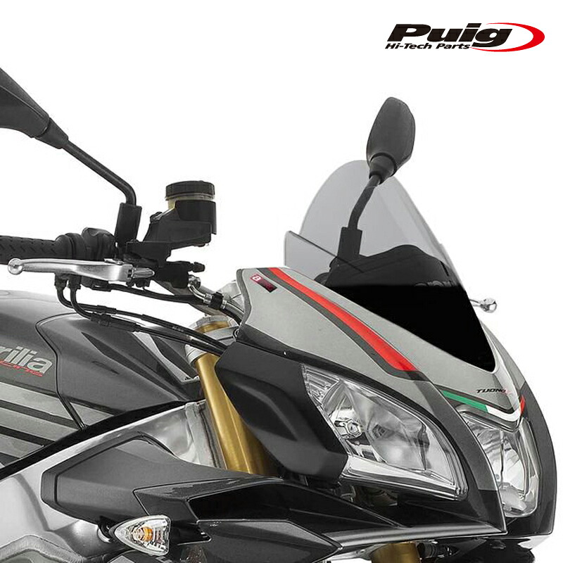 Puig 7615H RACING-SCREEN [SMOKE] aprilia TUONO V4 1100 RR/FACTORY (15-20) TUONO 125 (17-24) プーチ スクリーン カウル｜RAMBUTAN