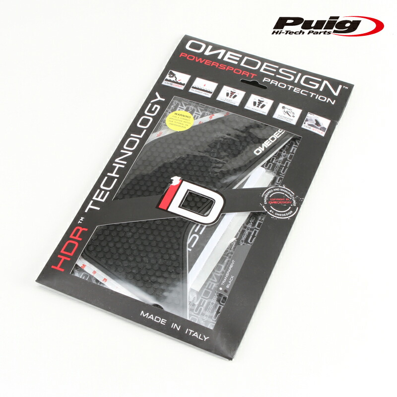 Puig 20075N SPECIFIC SIDE TANK PADS [BLACK] HONDA CRF1000L AFRICA TWIN (16-19) プーチ サイドタンクパッド画像