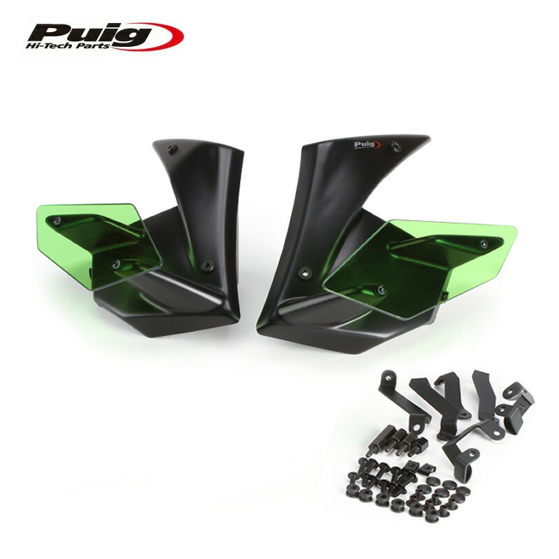 円 最大61 Offクーポン 在庫限り 27 Off Puig 328v Side Spoiler Winglet Green Kawasaki Z650 21 プーチ サイドスポイラー ウイングレット ダウンフォース