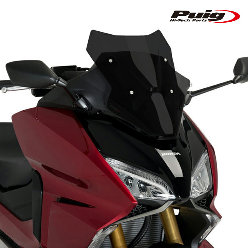 Puig 20578F SCREEN V-TECH LINE SPORT [DARK SMOKE] HONDA FORZA 750 (21-23) プーチ TOURING スクリーン カウル