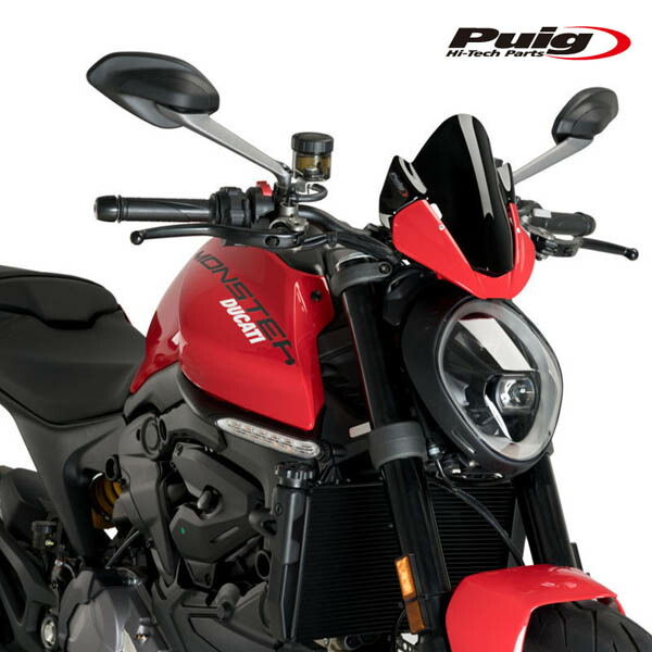 Puig 20688N RACING-Sport SCREEN [BLACK] DUCATI MONSTER 937/PLUS (21-25) MONSTER 937 SP (23-25) プーチ スクリーン カウル画像