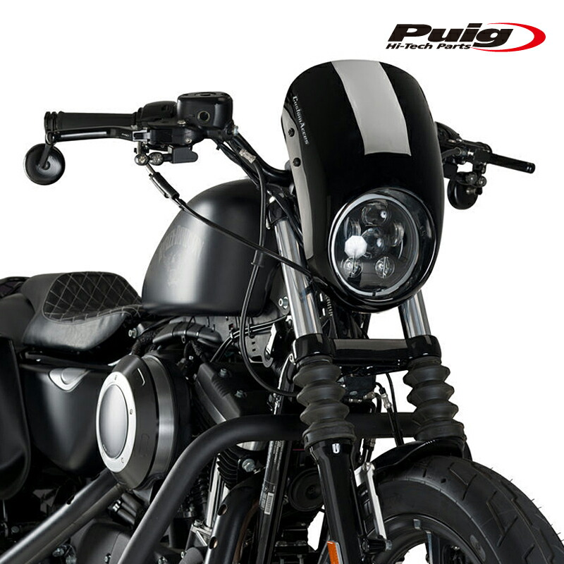 楽天市場】Puig 21588F SEMIFARINGS FURY TOURING Matt Black【DARK