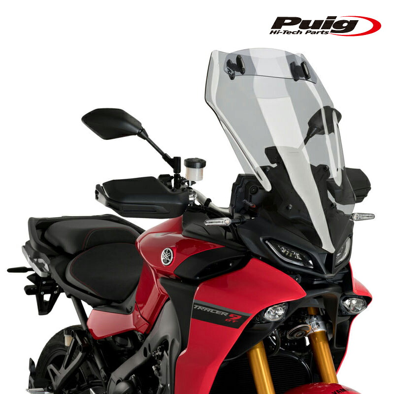 Puig 3755H TOURING SCREEN with Multi Regulable Visor [SMOKE] YAMAHA TRACER 9/GT (21-24) TRACER 900/GT (18-20) プーチ スクリーン カウル｜RAMBUTAN