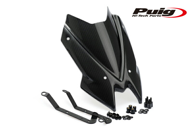 18020円 本物 Puig 3864C NEW GENERATION SHORT CARBON LOOK Kawasaki Z650 20-21 プーチ スクリーン カウル