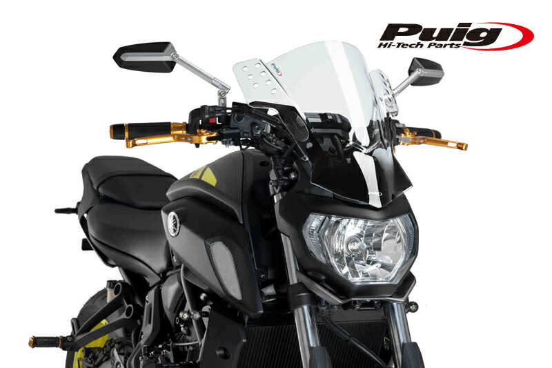MT09(RN69J) Puig プーチ ショートスクリーン Puig 20643J NEW GENERATION SPORT PLUS【MATT BLACK】 YAMAHA