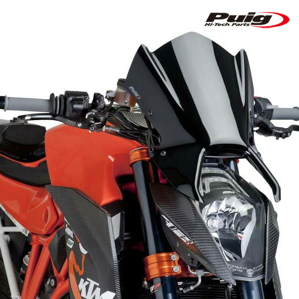 Puig 7014N NEW GENERATION SPORT [BLACK] KTM 1290 SUPERDUKE R (14-16) プーチ スクリーン カウル｜RAMBUTAN