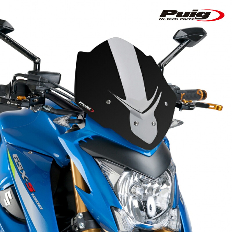 Puig 7653N NEW GENERATION SPORT [BLACK] SUZUKI GSX-S1000 (15-20) プーチ スクリーン カウル