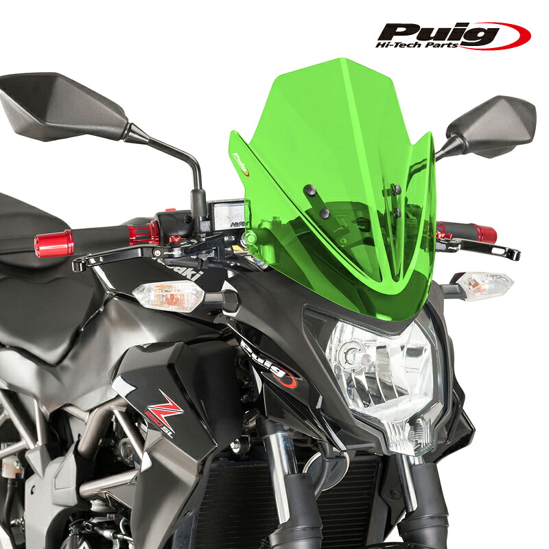 Puig 7656V NEW GENERATION SPORT [GREEN] Kawasaki Z250SL (15-16) プーチ スクリーン カウル｜RAMBUTAN