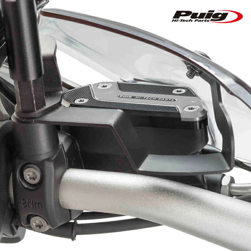 Puig 9273P BRAKE FLUID TANK CAP フロント [SILVER] BMW R 1250 GS TRIPLE BLACK (21-23) R NINE T (14-16) etc. リザーバータンクキャップ
