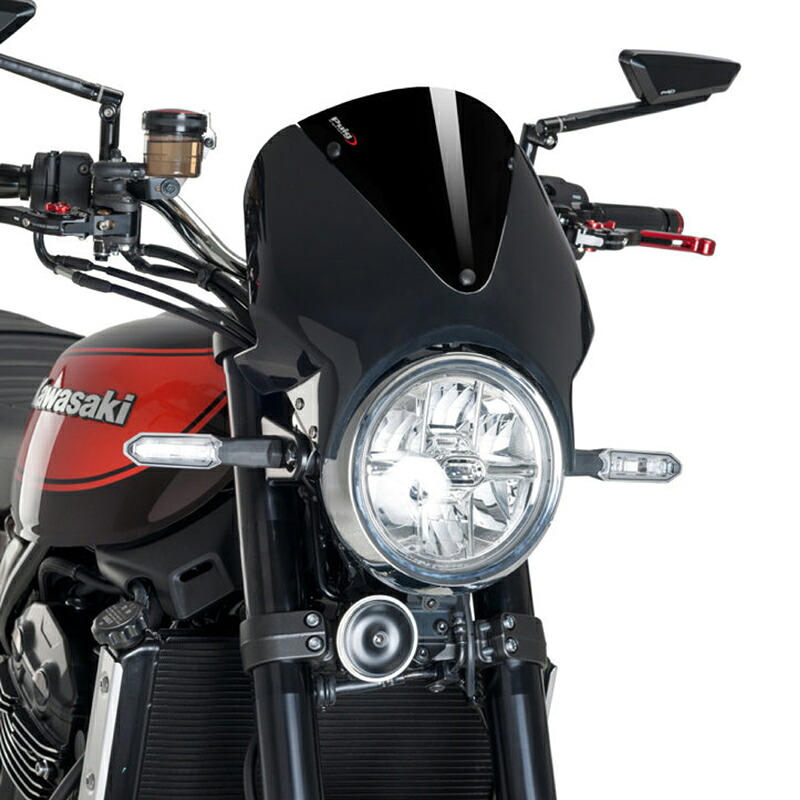Puig 024NN WINDSHIELD VISION [BLACK] Kawaski Z900RS SE (22-25) Z900RS (18-25) プーチ スクリーン カウル
