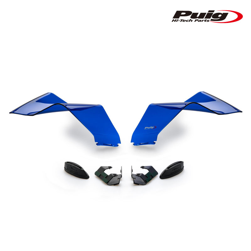 【販売販売】 Puig 20523A FRONTAL SPOILER GP [BLUE] YAMAHA YZF-R1 (20-25) YZF