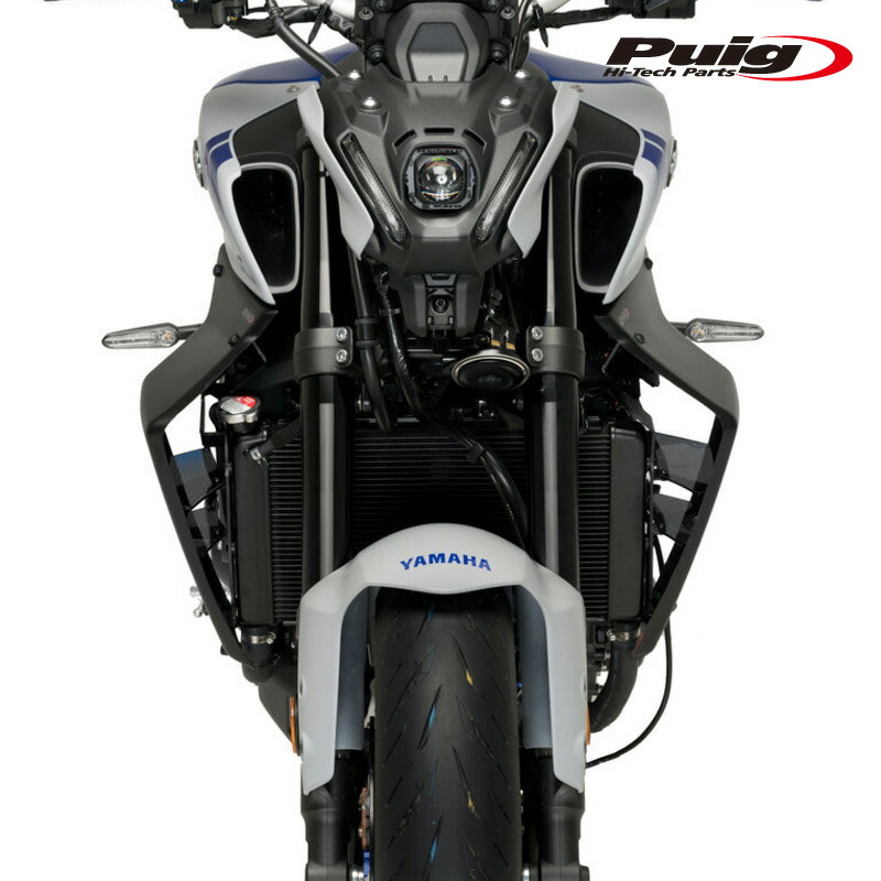 Puig ネイキッドフロントスポイラー MT-09 2021 21133C MT-09/SP 2021～ ダウンフォース フロントスポイラー カーボン調