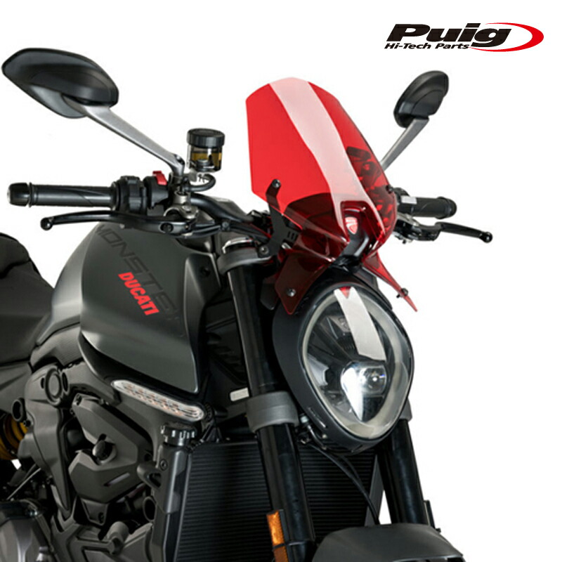 セット販売 Puig 20712R NEW GENERATION SPORT [RED] DUCATI MONSTER 937 (21-25