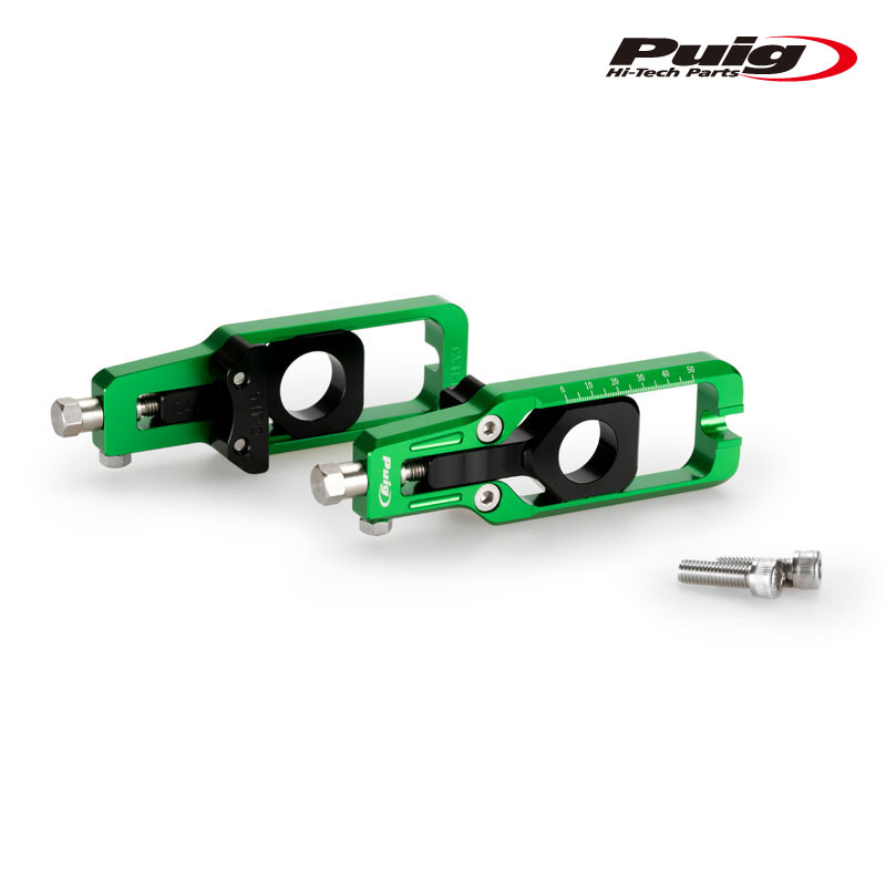 Puig 21039V CHAIN TENSIONER[GREEN] HONDA CBR600RR (07-16) プーチ チェーン テンショナー
