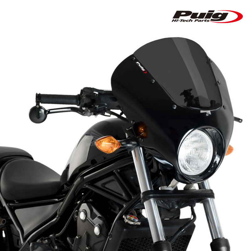 Puig 21101F SEMIFARINGS DARK NIGHT Matt Black【DARK SMOKE】 HONDA CMX500 REBEL (17-19) CMX250 REBEL (17-19) プーチ セミフェアリング 31,207円