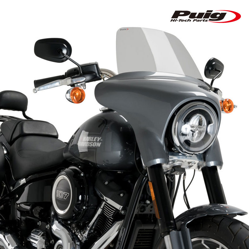 Puig 21236H HIGH ROAD SCREEN TOURING [SMOKE] Harley Davidson SOFTAIL SPORT GLIDE FLSB (18-23) プーチ スクリーン カウル