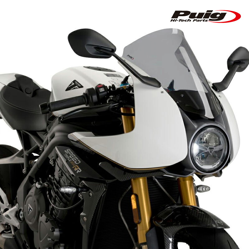 Puig 21262H RACING-SCREEN [SMOKE] TRIUMPH SPEED TRIPLE 1200RR (22-25) プーチ スクリーン カウル｜RAMBUTAN