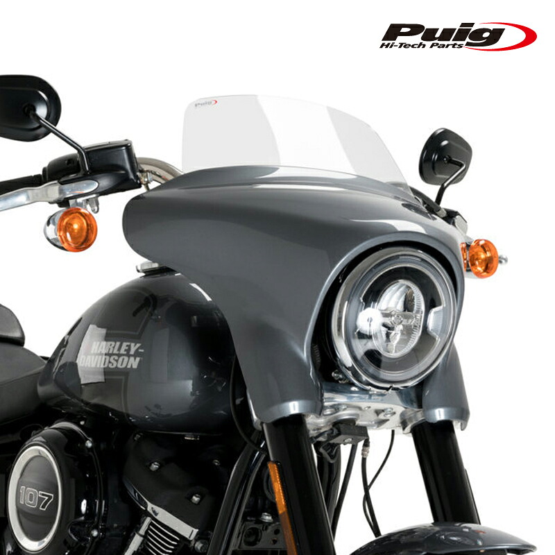 Puig 21340W HIGH ROAD SCREEN SPORT [CLEAR] Harley Davidson SOFTAIL SPORT GLIDE FLSB (18-23) プーチ スクリーン カウル