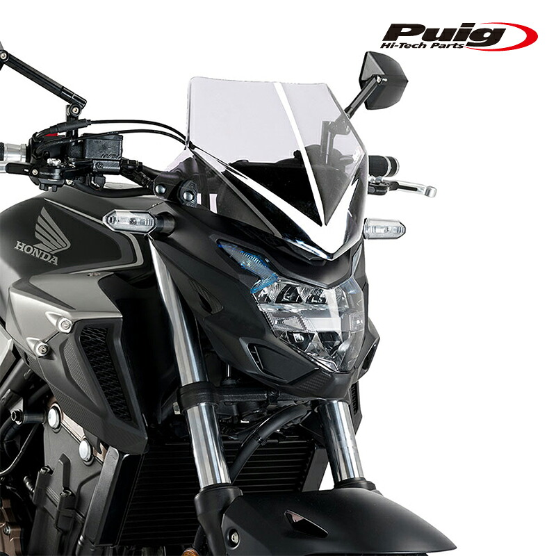 Puig 21412W NEW GENERATION SPORT [CLEAR] HONDA CB500F (16-23) CB400F (16-20) プーチ スクリーン カウル