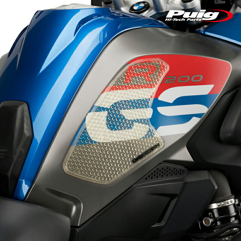 Puig 20062W SIDE TANK PADS [CLEAR] BMW R1200GS (13-18) R1200GS RALLYE (17-18) R1200GS EXCLUSIVE (17-18) プーチ サイドタンクパッド