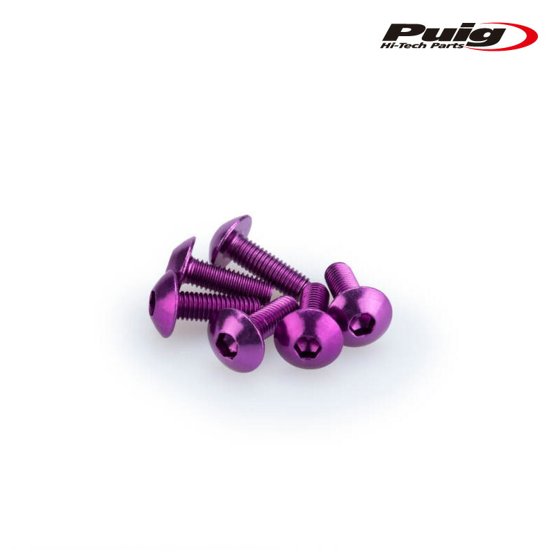 【楽天市場】Puig 0543L アルミ ボルト M5×15 (6本セット)【VIOLET】汎用 プーチ ネジ：RAMBUTAN