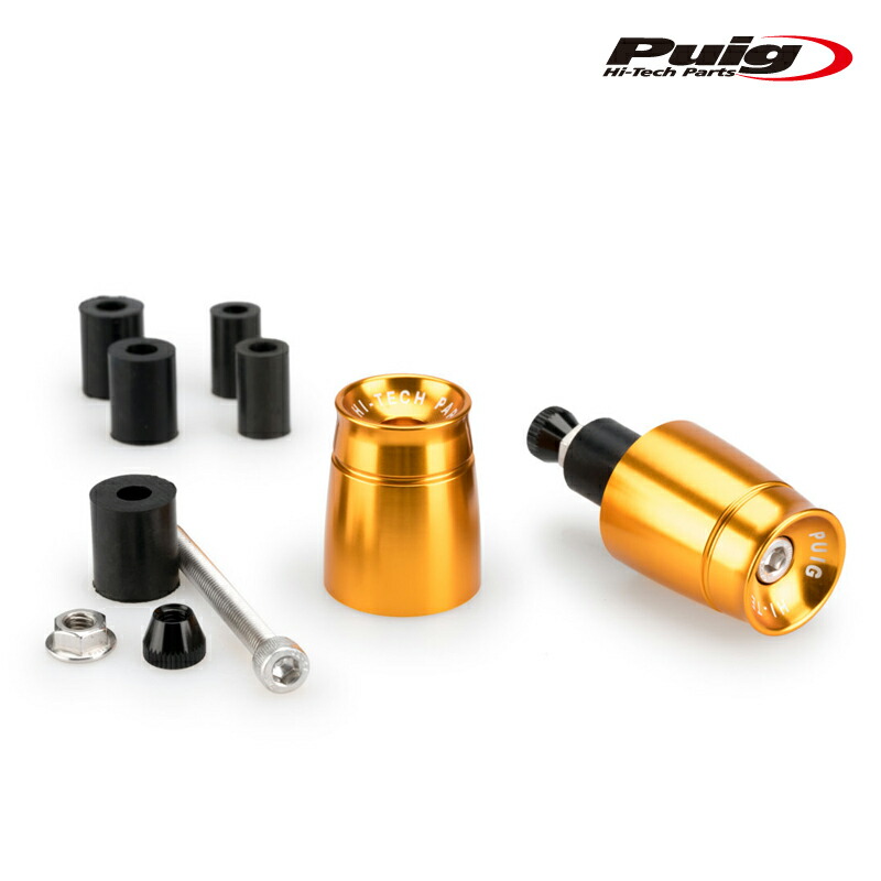 【楽天市場】Puig 21011O SHORT BAR ENDS WEIGHTS WITH RIM [GOLD] 汎用 ハンドルバーエンド