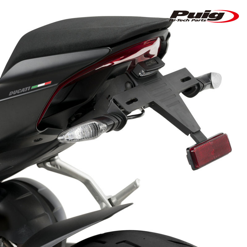 Puig 21487N LICENSE SUPPORTS DUCATI STREETFIGHTER V2 (22-24) STREETFIGHTER V4 (22-25) STREETFIGHTER V4S (22-25) プーチ フェンダーレス｜RAMBUTAN