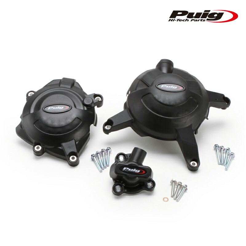 【楽天市場】Puig 21520N ENGINE PROTECTIVE COVER YAMAHA MT-125 (14-23) YZF-R3 ...