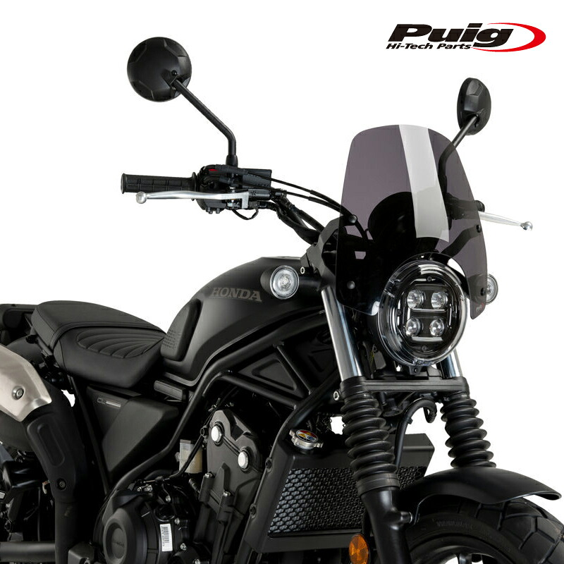 Puig 21634F NEW GENERATION SPORT[DARK SMOKE] HONDA CL500 (23-26) プーチ スクリーン カウル｜RAMBUTAN