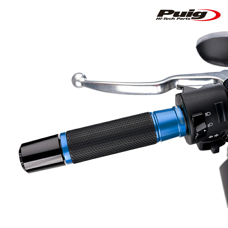 Puig 3553A HI-TECH ASCENT GRIPS [BLUE] 123mm 汎用 プーチ アセント グリップ